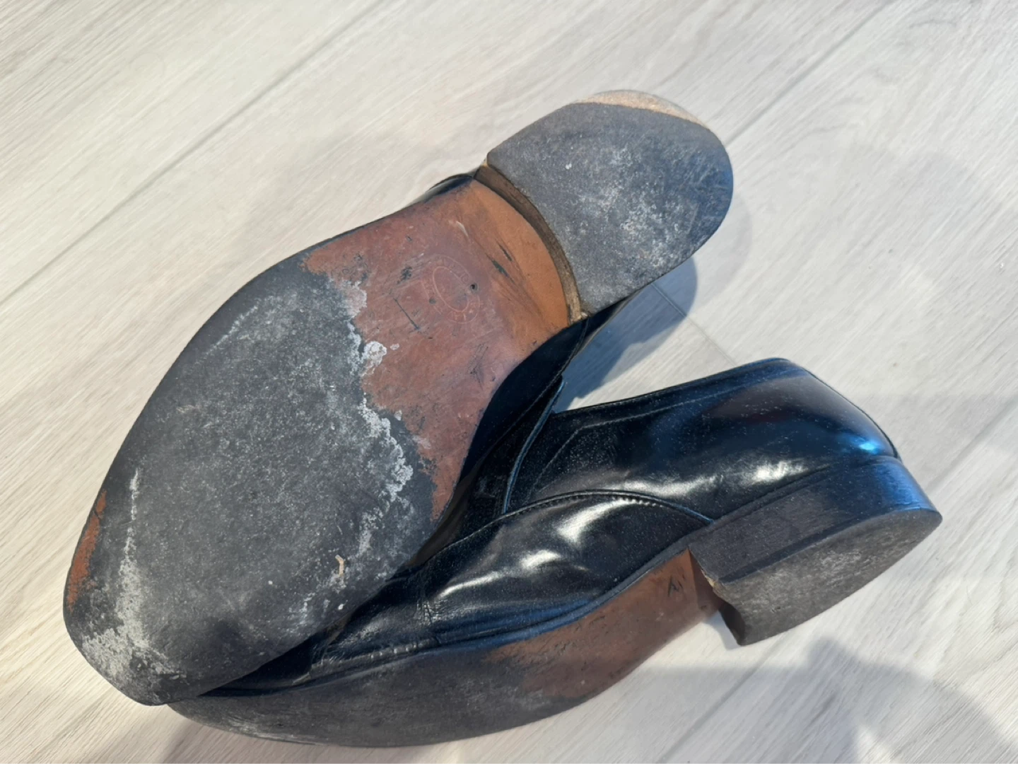 Black Leather Loafers Made in Italy - photo 3
