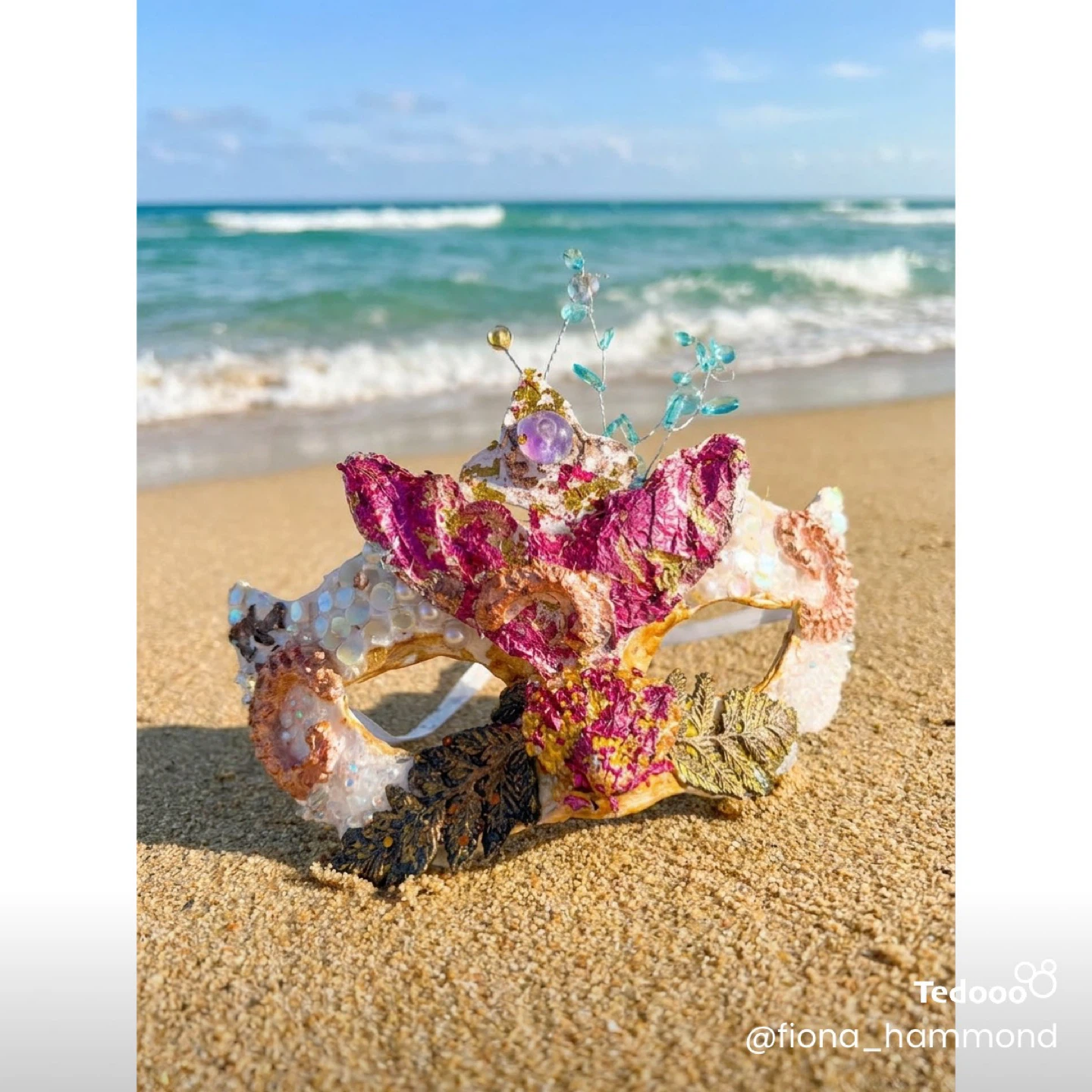 Handmade Ocean Masquerade Mask