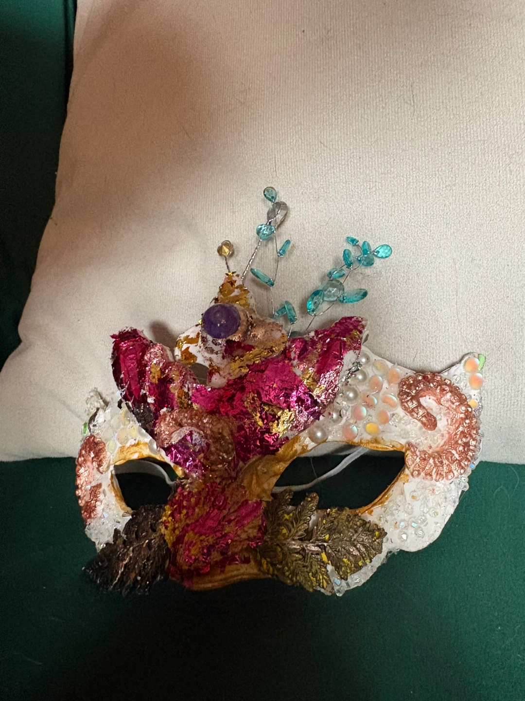 Handmade Ocean Masquerade Mask - photo 3