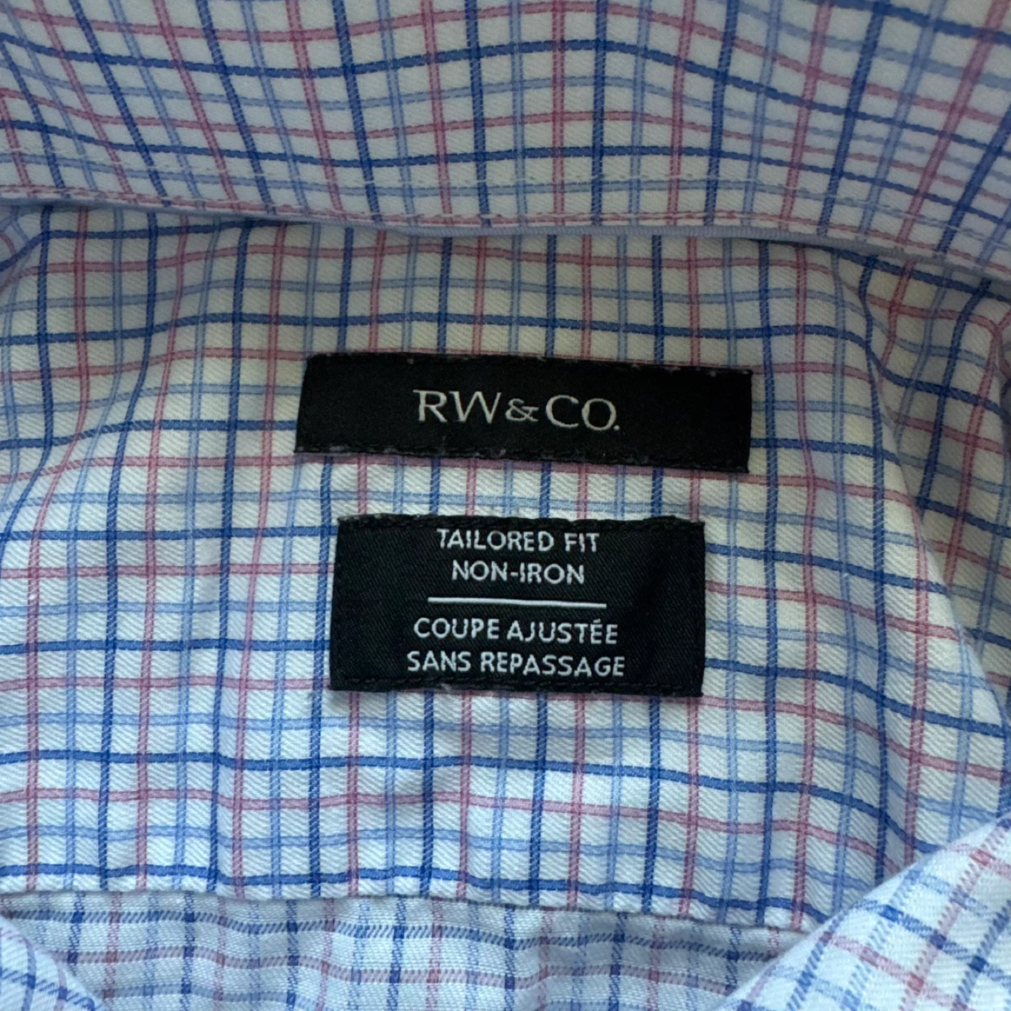 RW & CO. Men's Tailored Fit Non-Iron Dress Shirt XL - photo 2