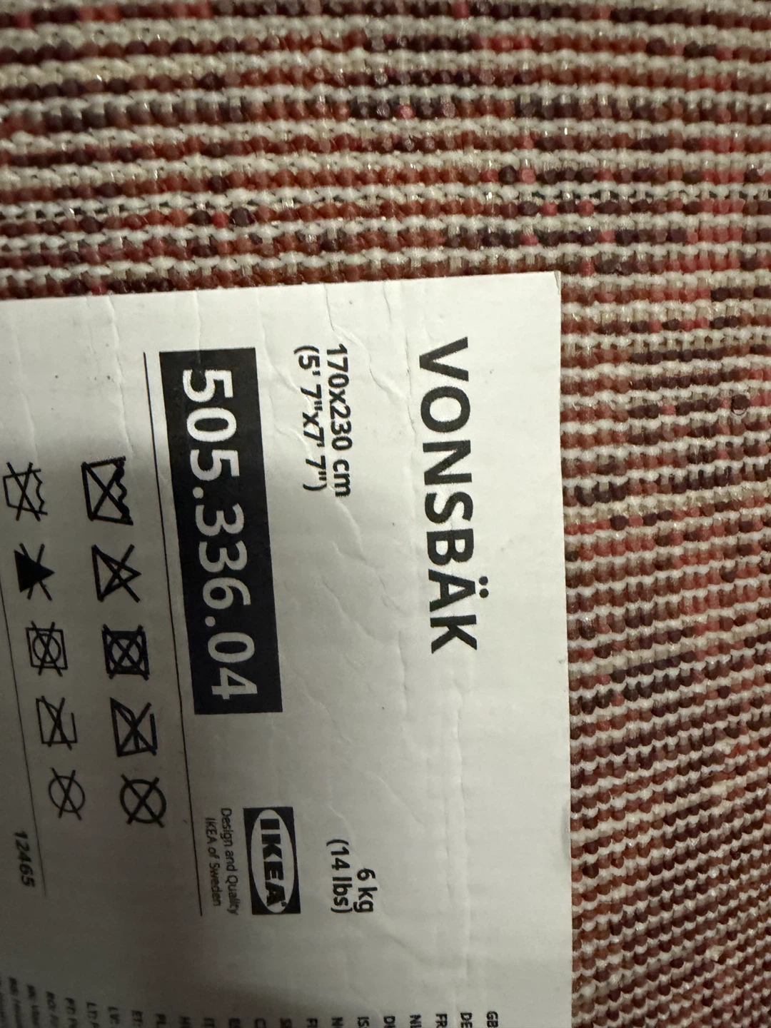 IKEA VONSBÄK Rug 170x230 cm - photo 2