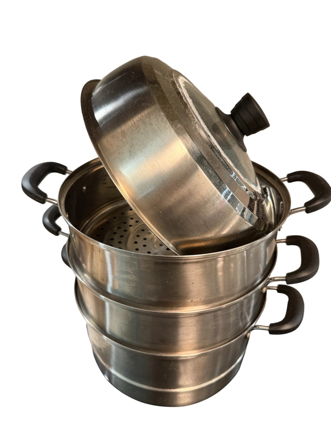 Stainless Steel Steamer Pot with Lid ⚽️