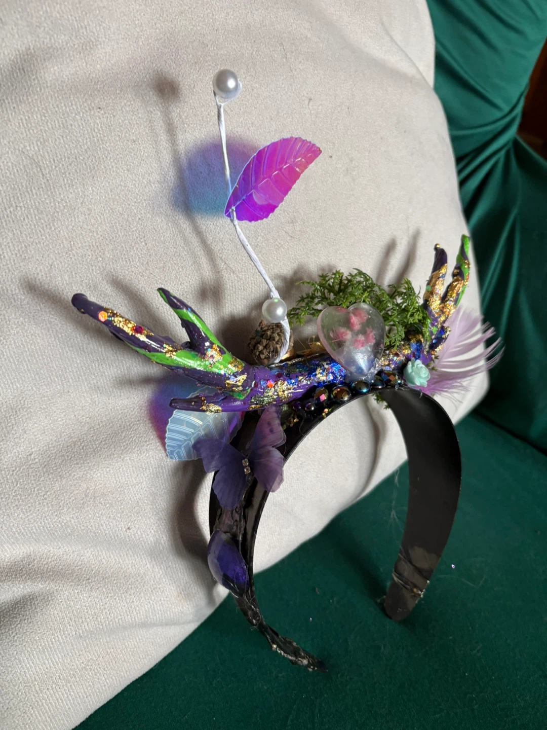 Handmade Forest Fairy Headband - photo 3