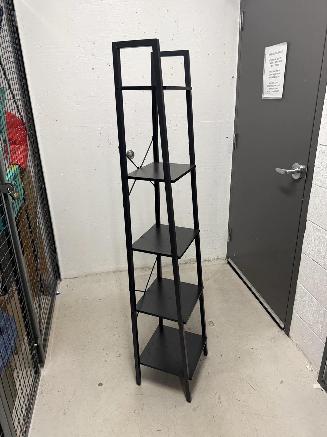 Black Tall Ladder Shelf - photo 2