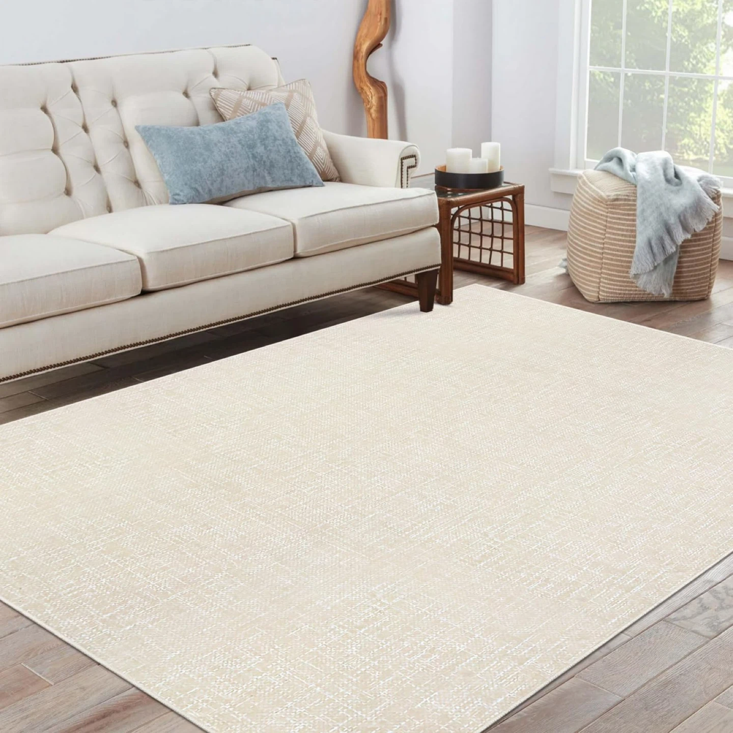 New Cream Textured Area Rug 6’X9’ - photo 4