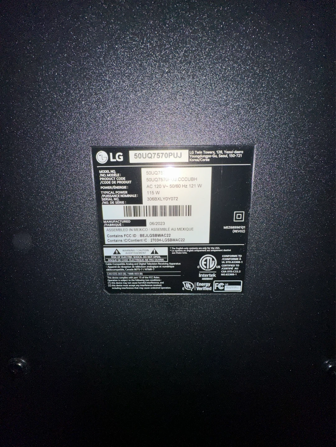 LG 50” 4K UHD HDR Smart TV + TV Stand - photo 3