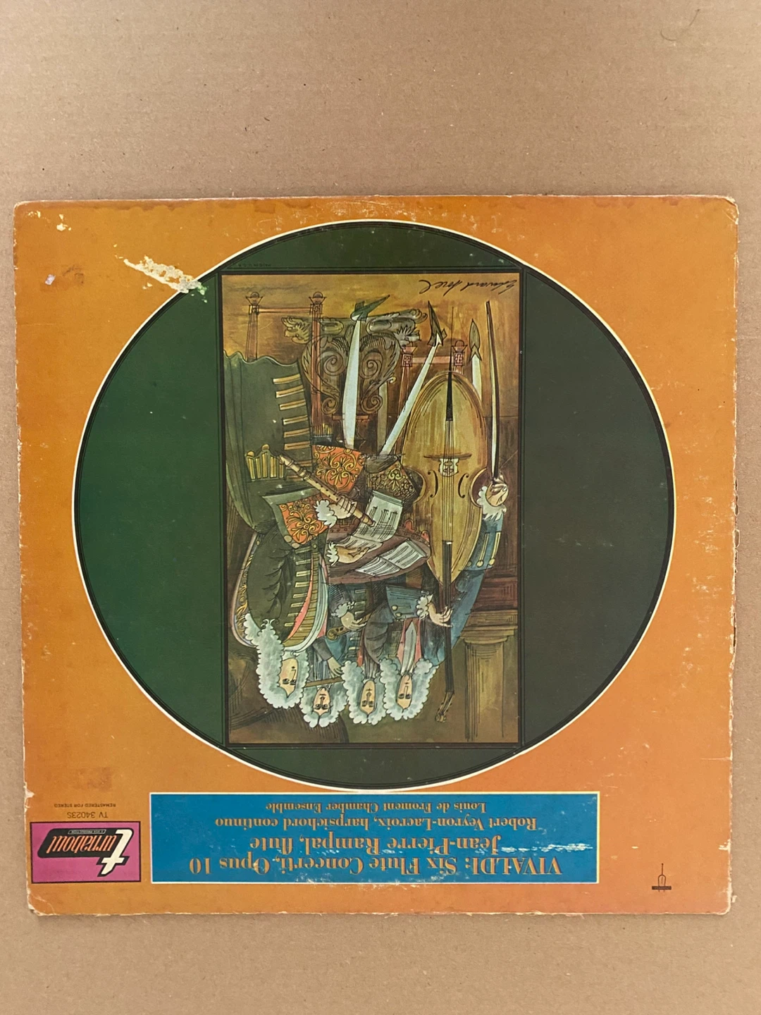 Vivaldi: Six Flute Concerti Vinyl Record
