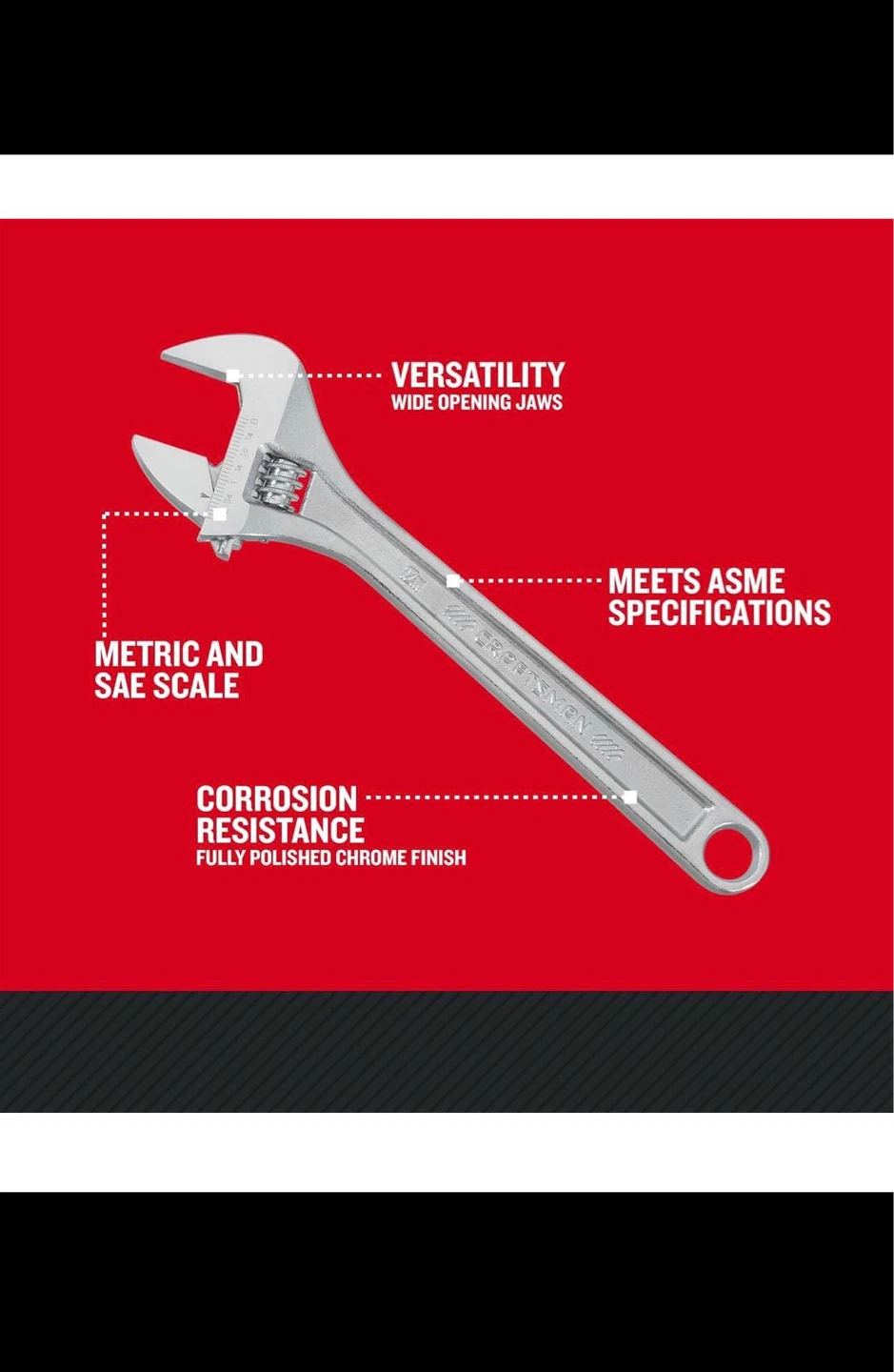 Craftsman 15-inch Adjustable Wrench - photo 5