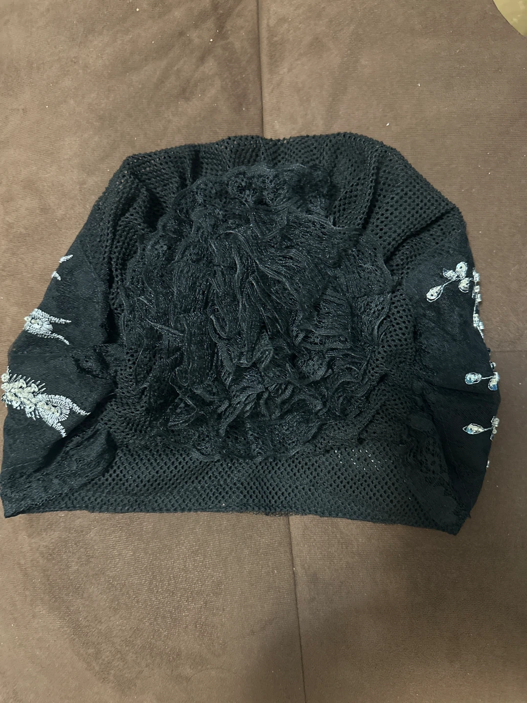 ⚽️ Black Beaded Turban/Head Wrap - photo 2