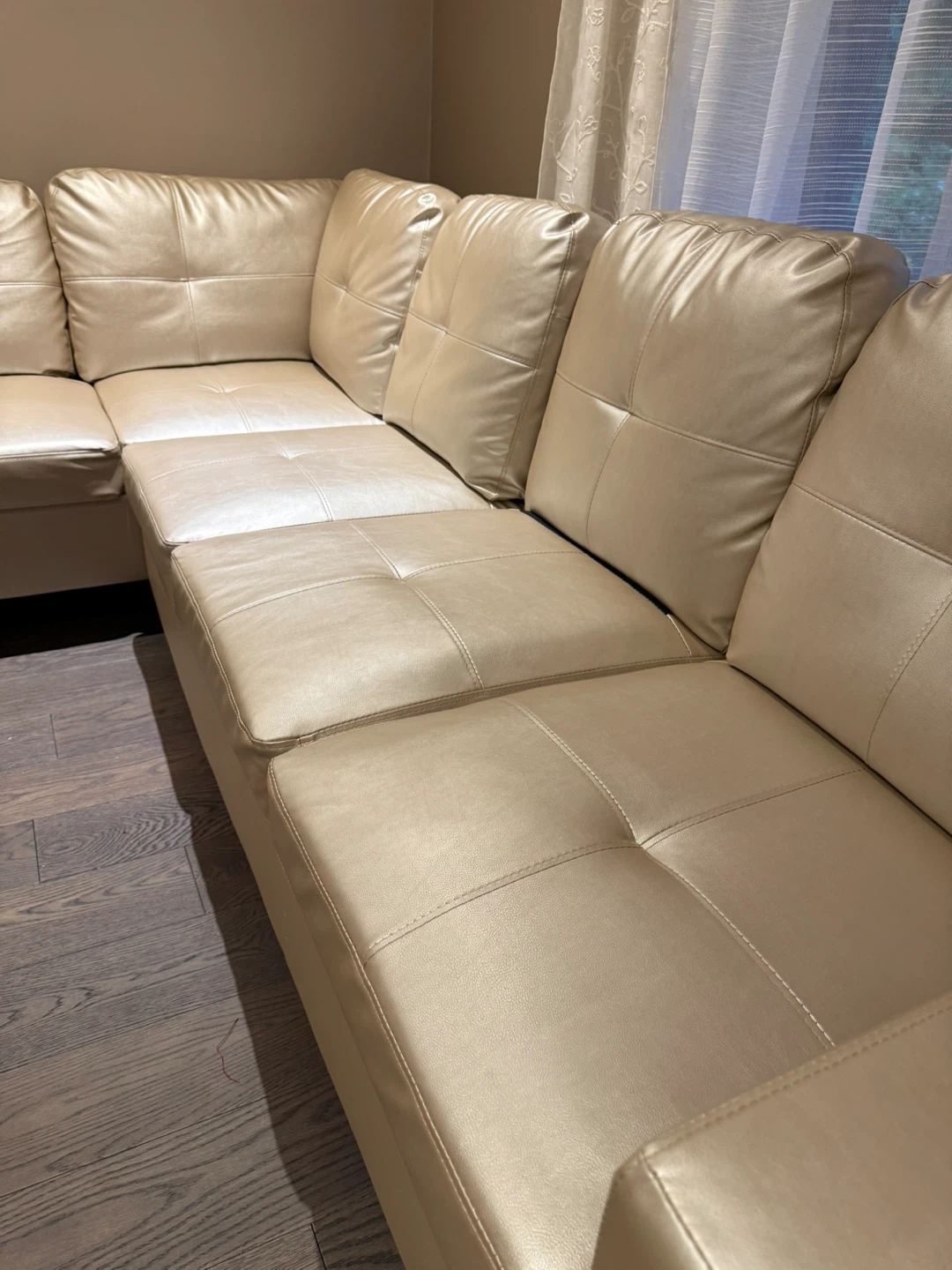 Brand new Gold Sectional Sofa