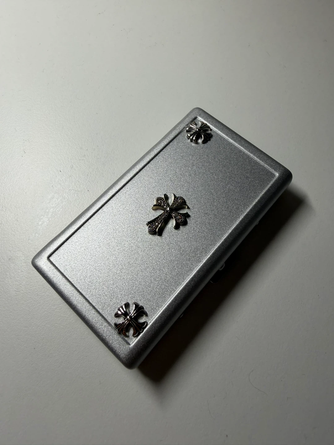 Chrome hearts Cigarette Case with Cross Embellishments
