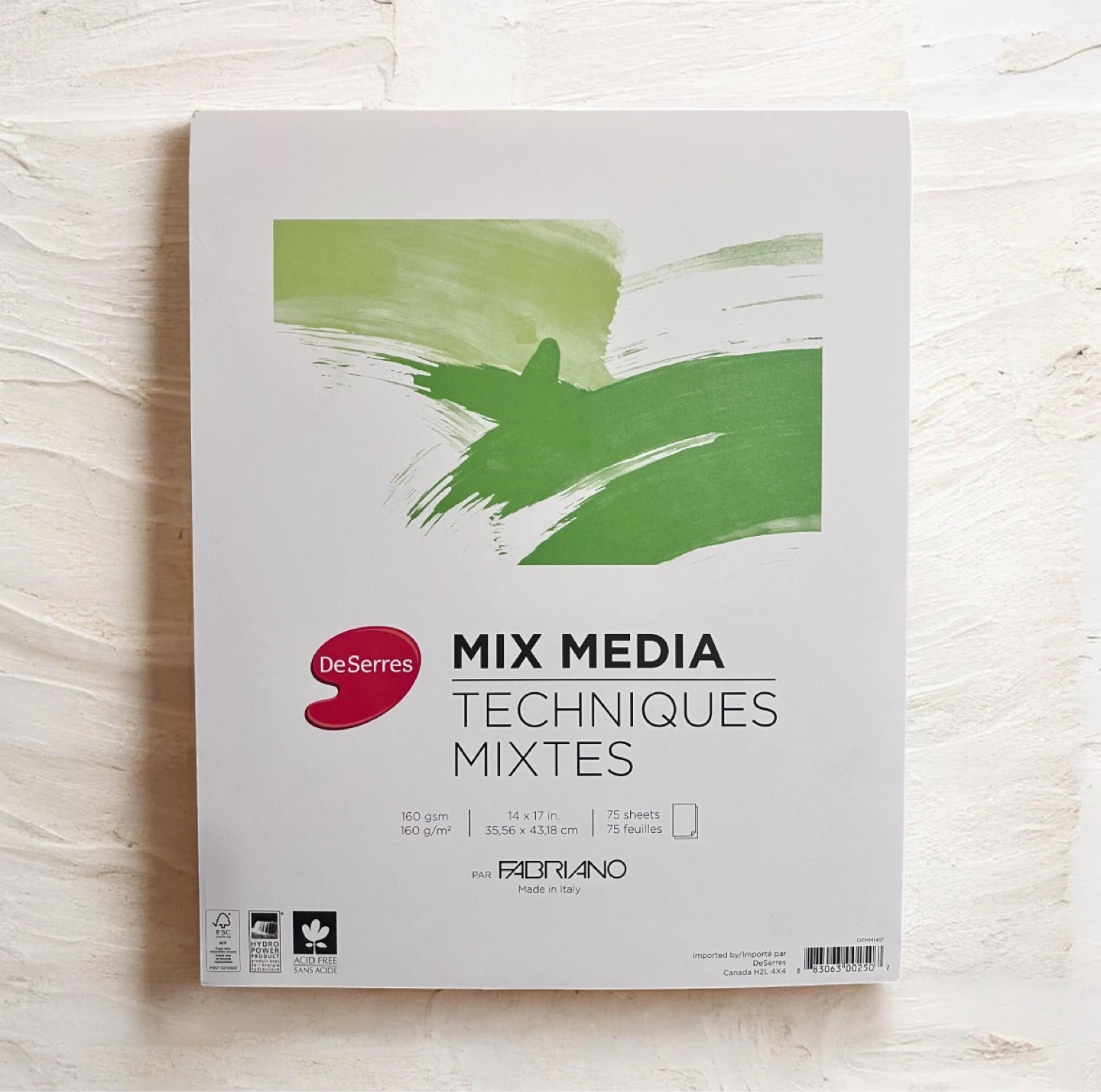 DeSerres Mix Media Sketch Pad – 14” x 17” (75 Sheets)
