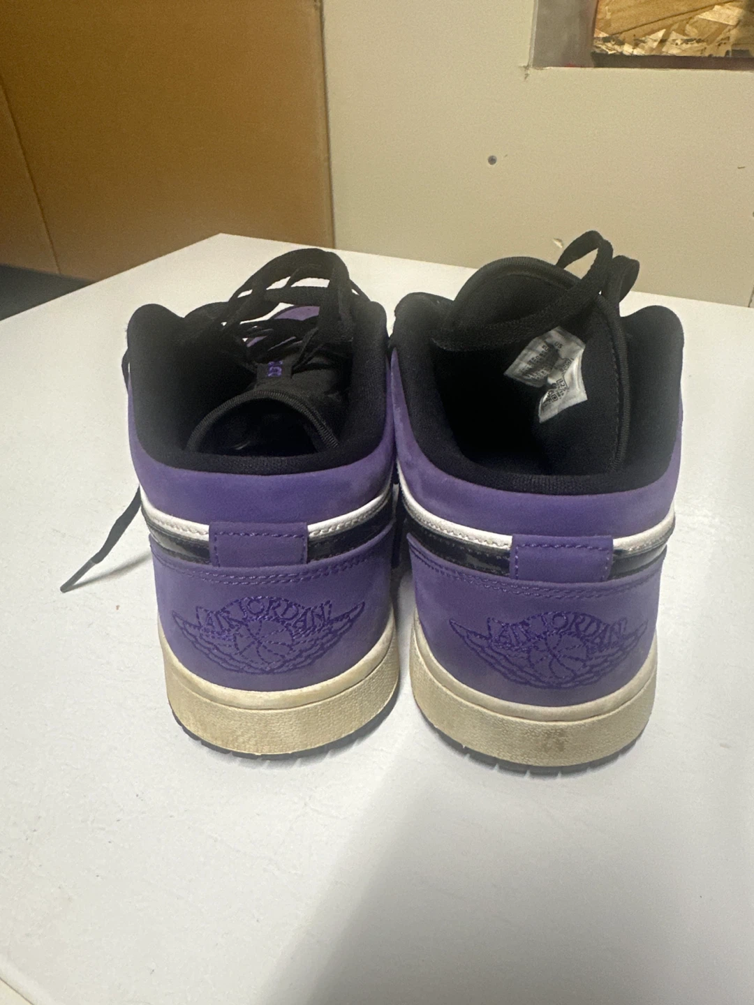 Air Jordan 1 Low Purple Black White - photo 2