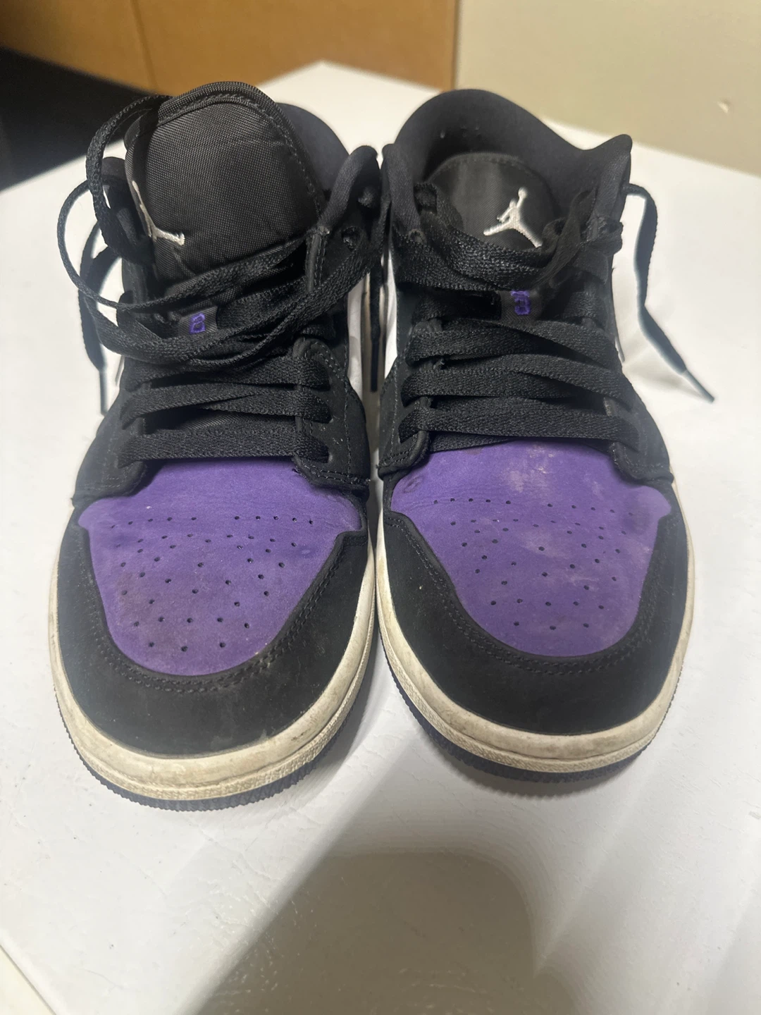 Air Jordan 1 Low Purple Black White - photo 3
