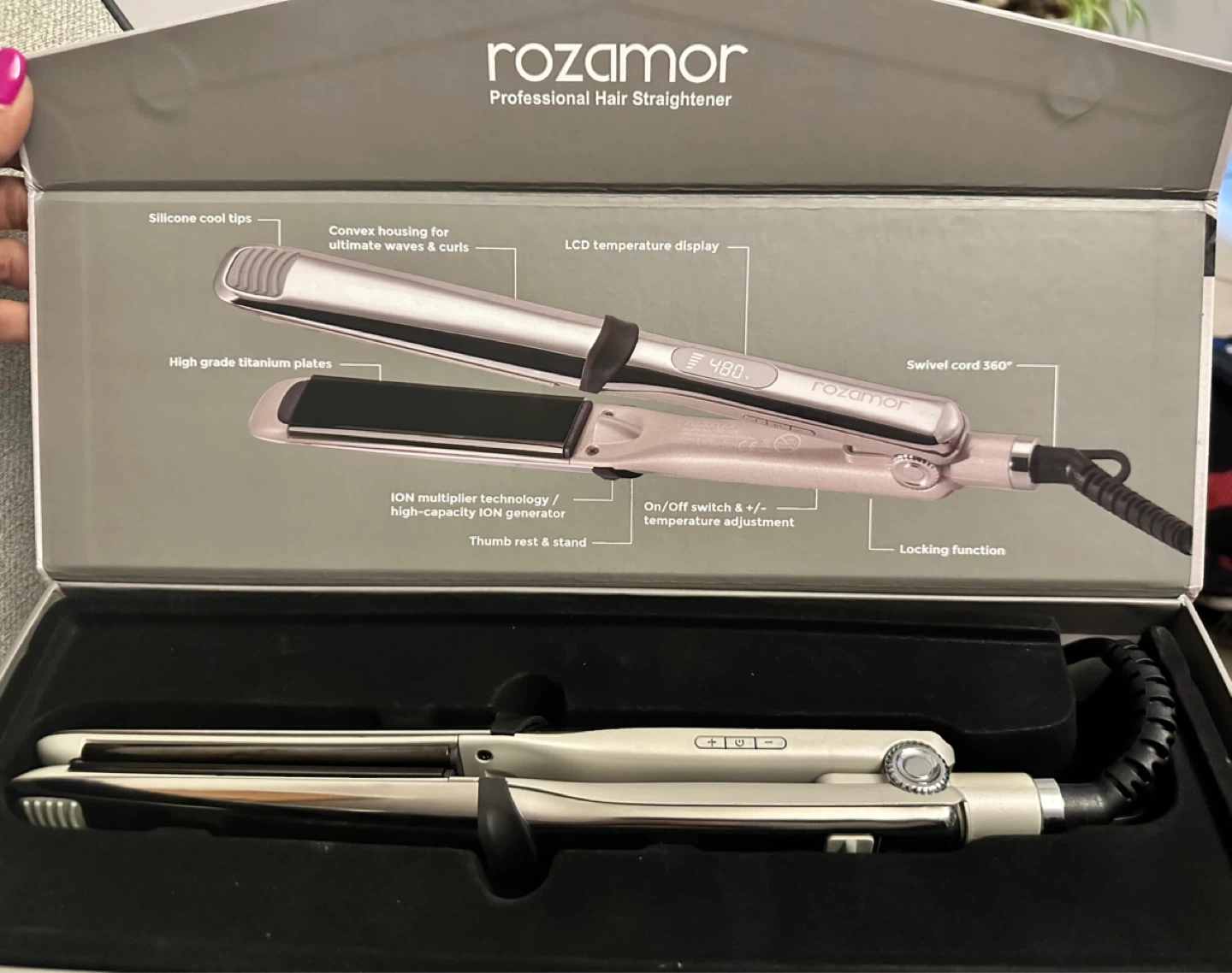 ⚽ Rozamor Professional Hair Straightener & Curler - photo 3
