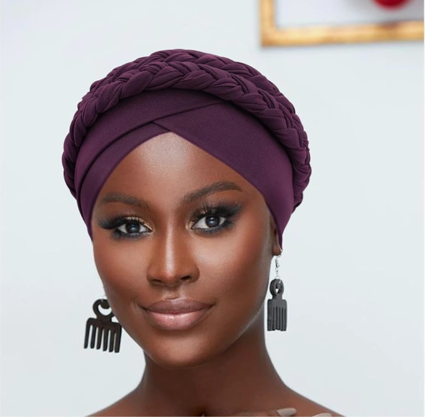 Purple Braided Turban Hat - photo 4