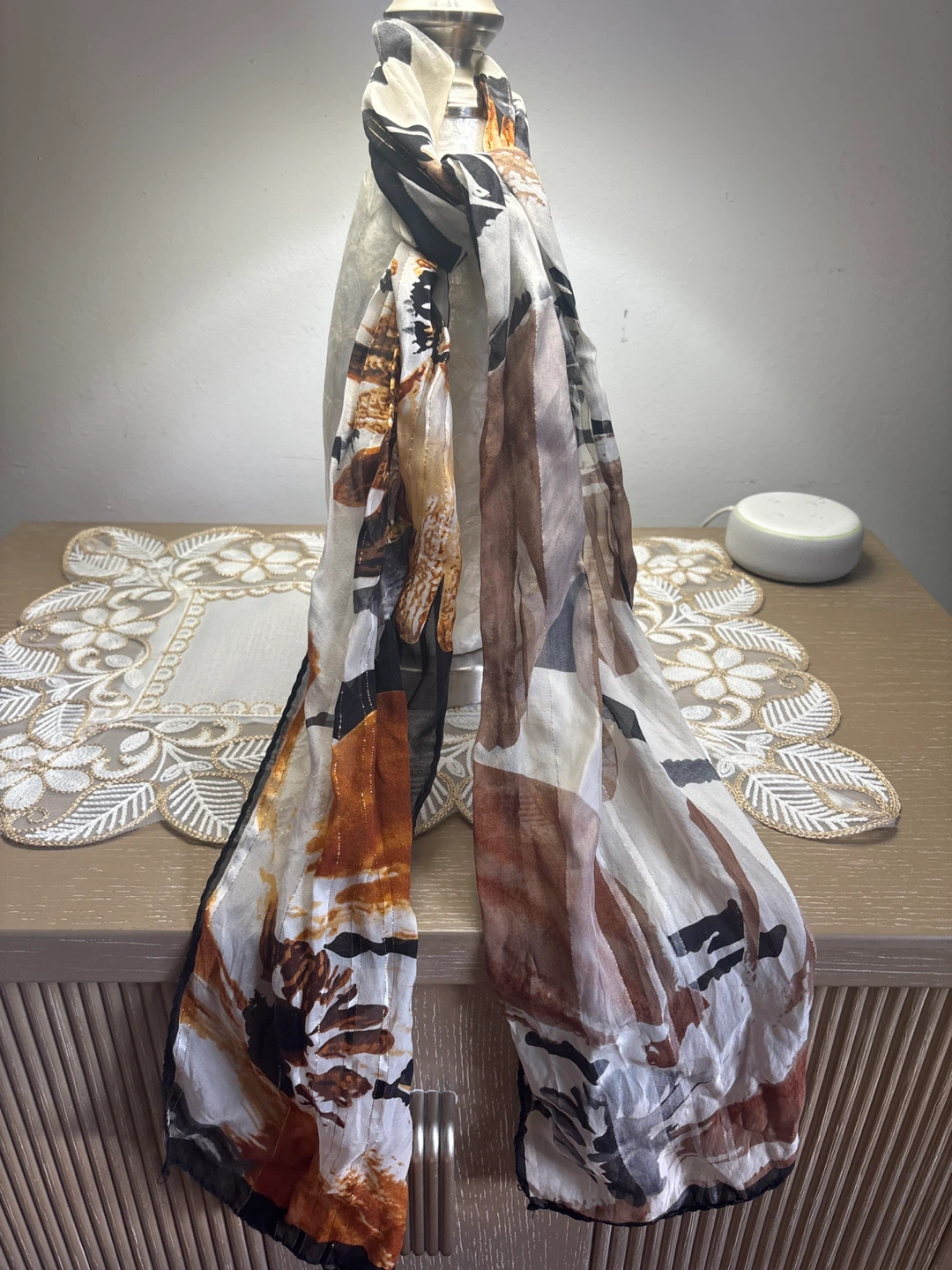 ⚽ Women's Abstract Print Scarf
