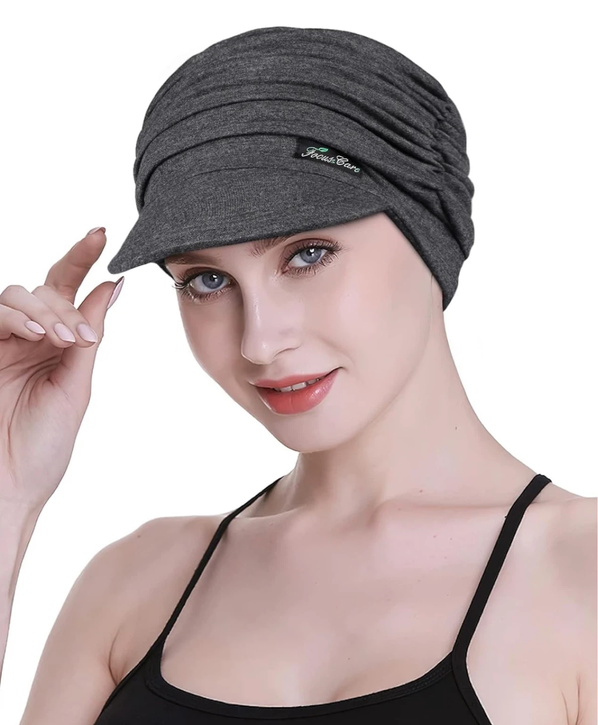 Focus & Care Grey Slouchy Visor Hat - photo 2