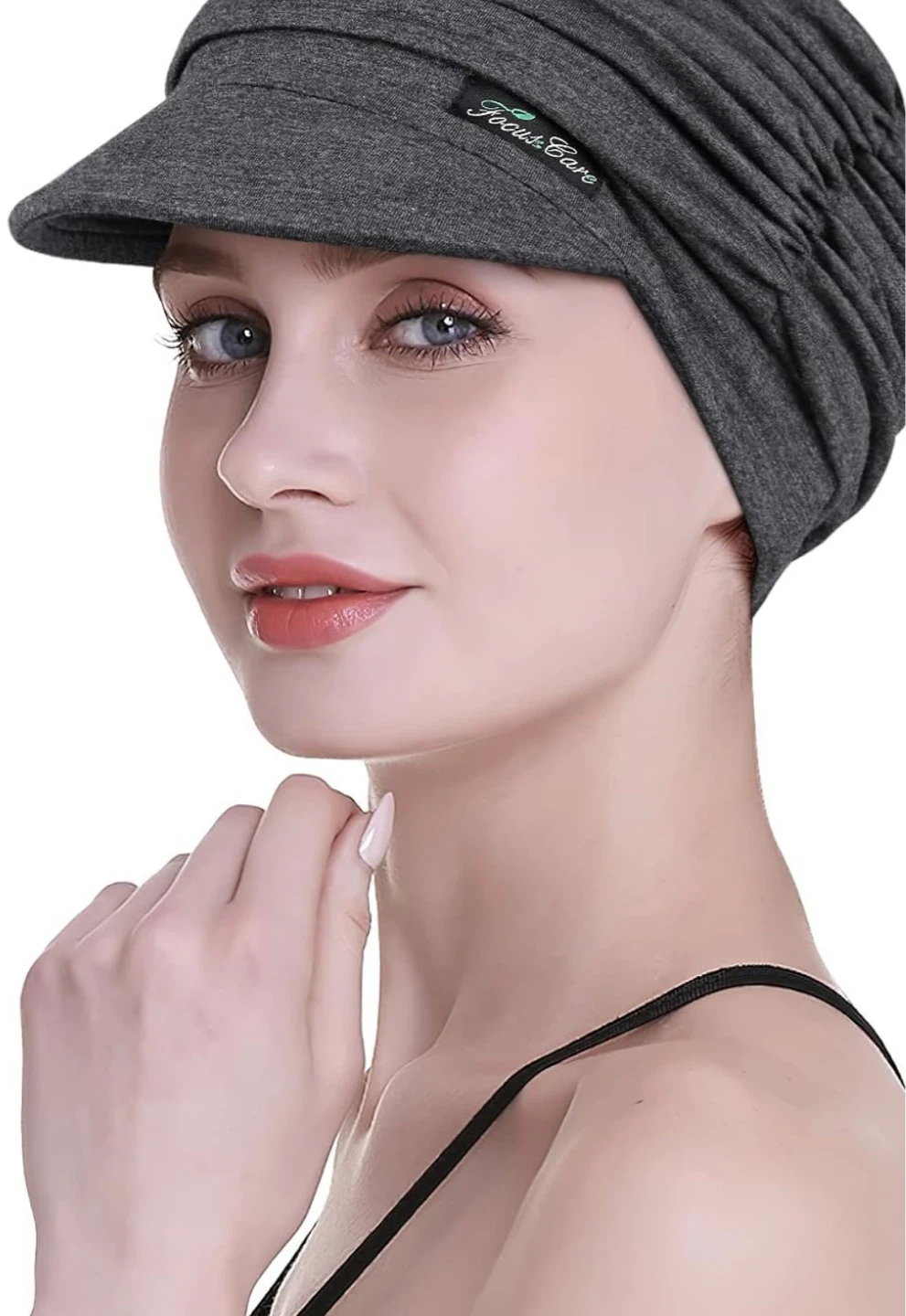 Focus & Care Grey Slouchy Visor Hat - photo 3