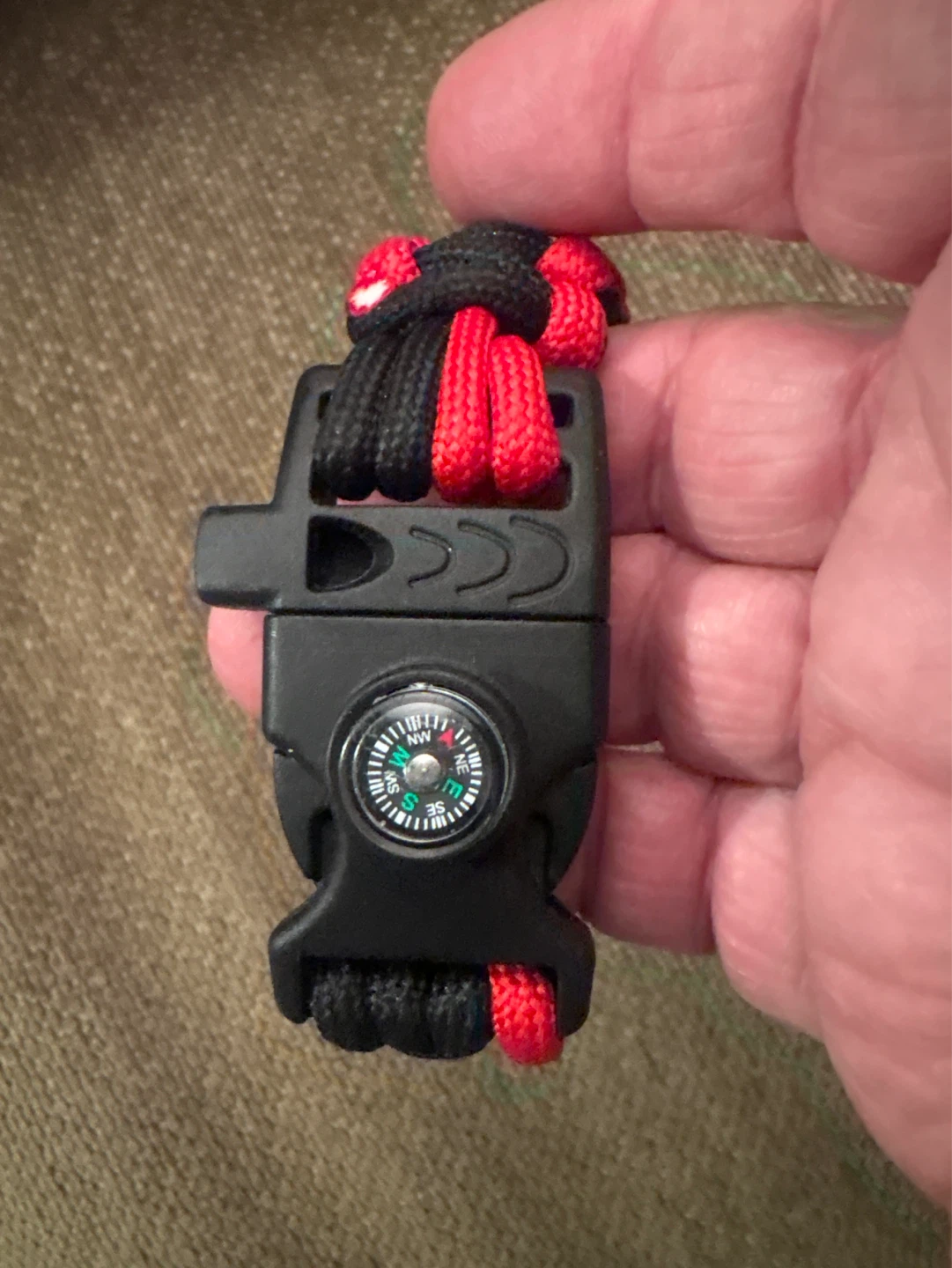 ⚽️Paracord Survival Bracelet with Compass and Whistle - photo 3