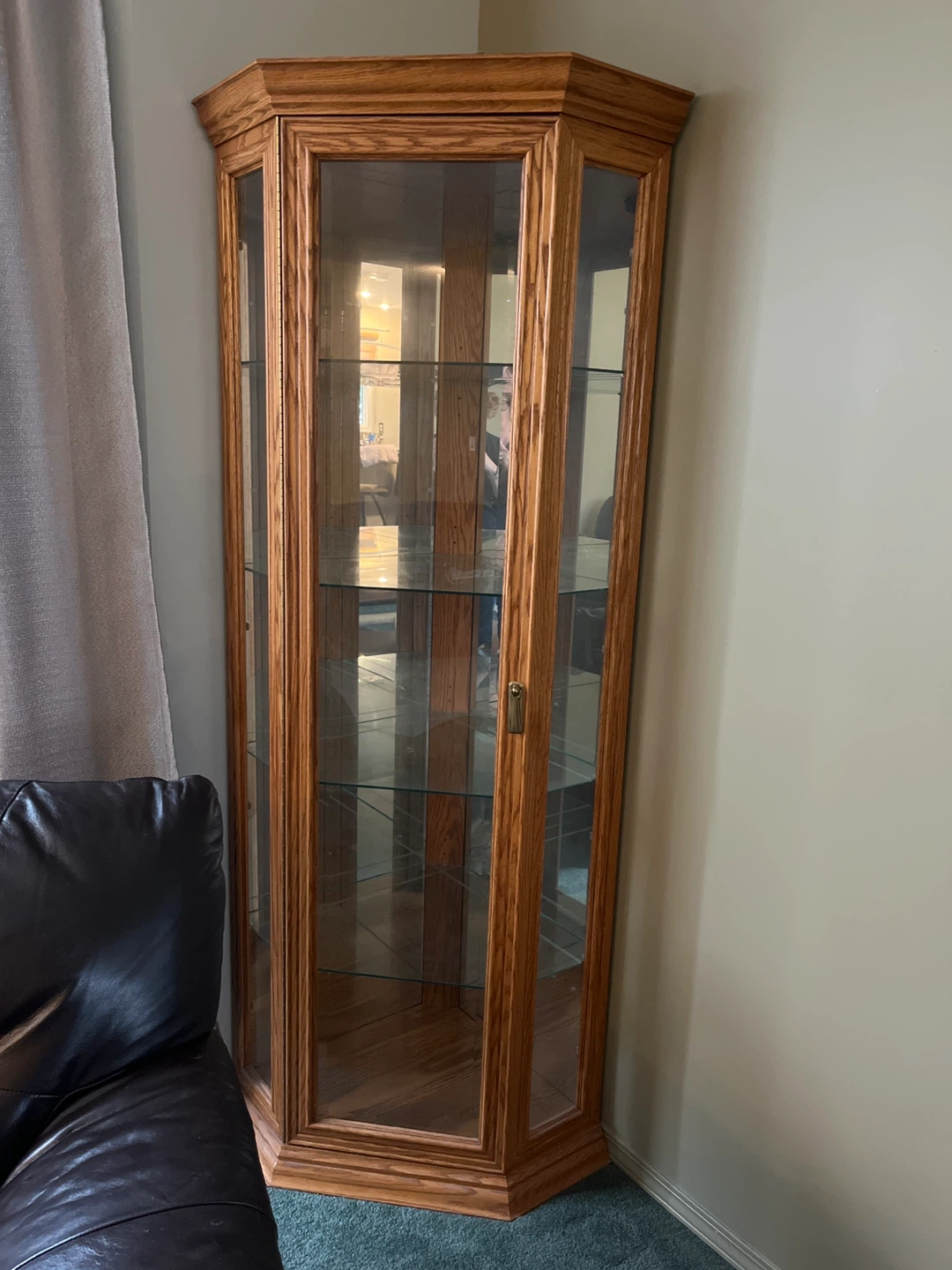 Corner Curio Display Cabinet