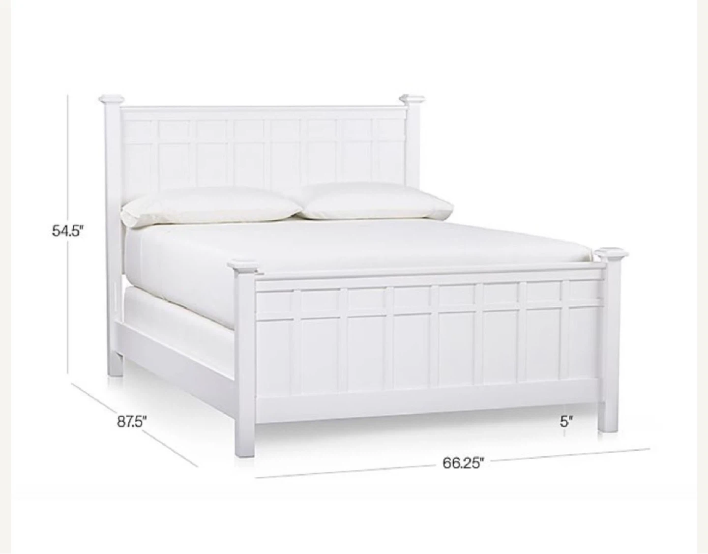 Crate & Barrel Brighton Queen bed Frame - photo 2