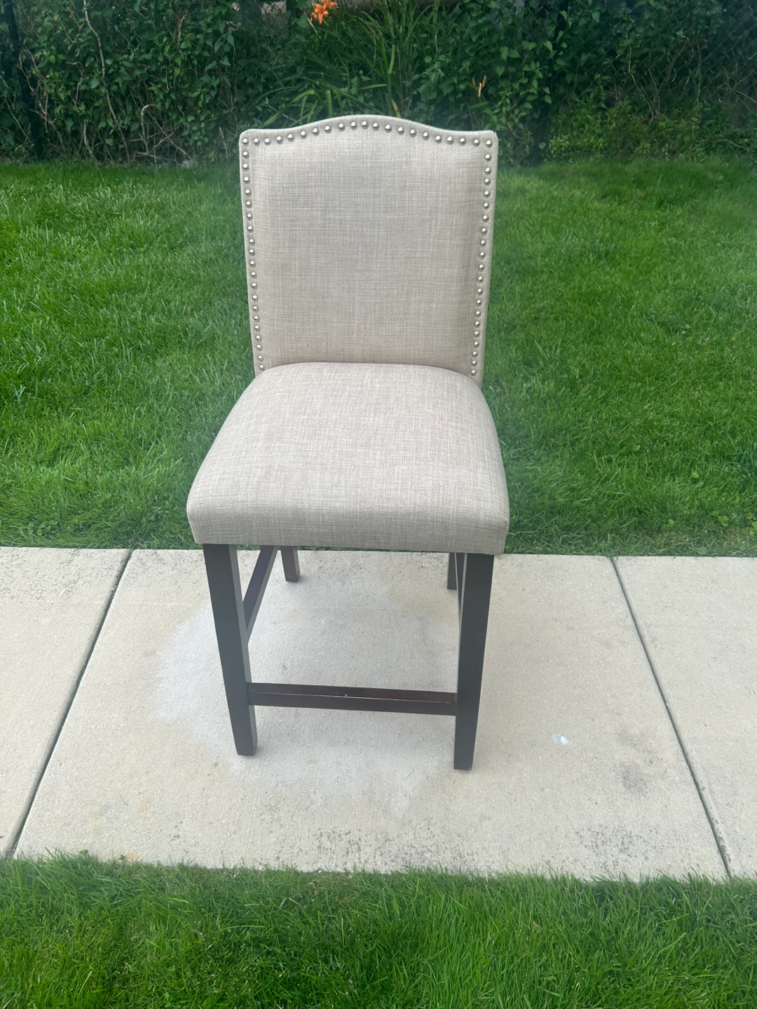 Upholstered Dining Chair with Nailhead Trim - photo 2