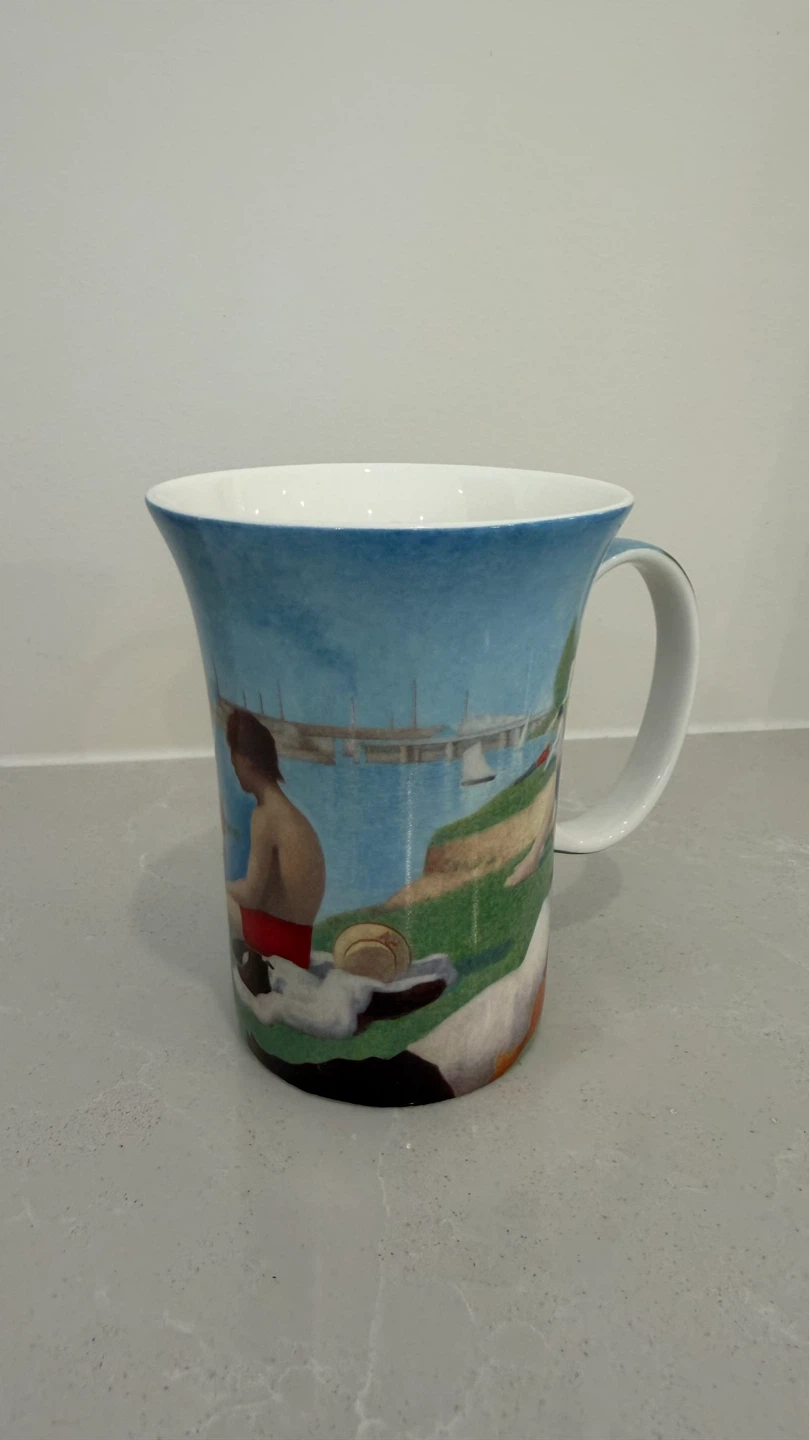 ⚽️Georges Seurat "Bathers at Asnières" Fine Bone China Art Mug