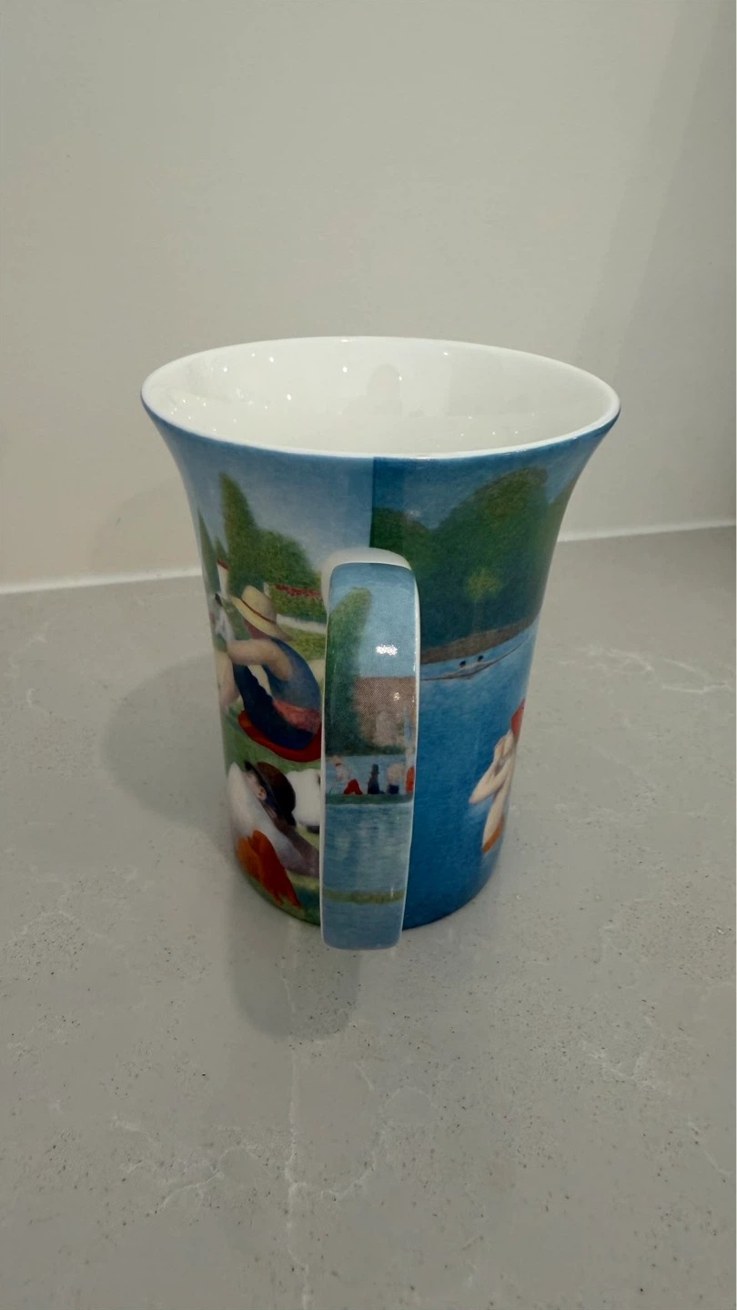 ⚽️Georges Seurat "Bathers at Asnières" Fine Bone China Art Mug - photo 4