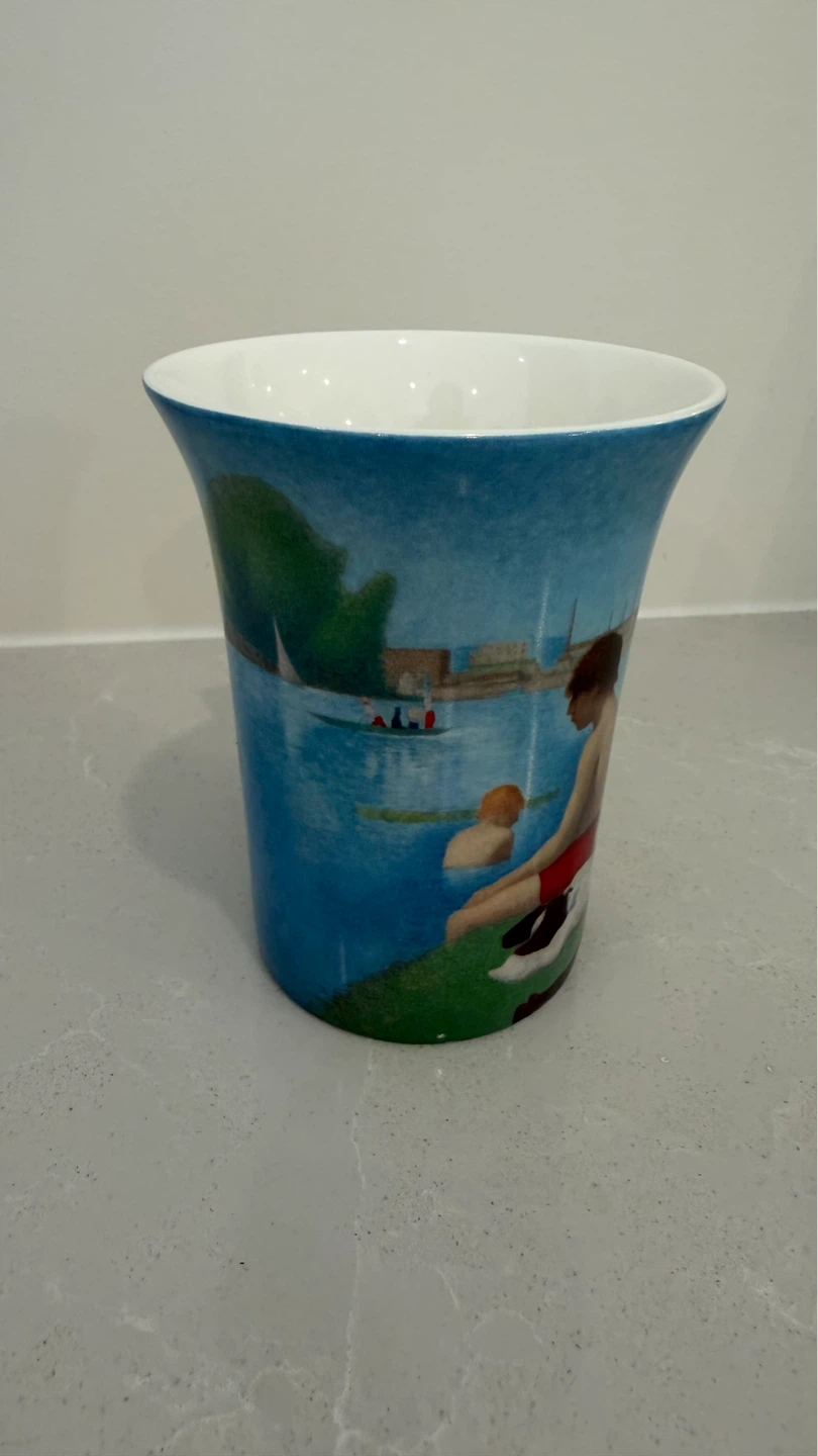 ⚽️Georges Seurat "Bathers at Asnières" Fine Bone China Art Mug - photo 2
