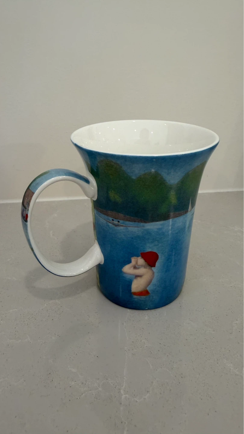 ⚽️Georges Seurat "Bathers at Asnières" Fine Bone China Art Mug - photo 3