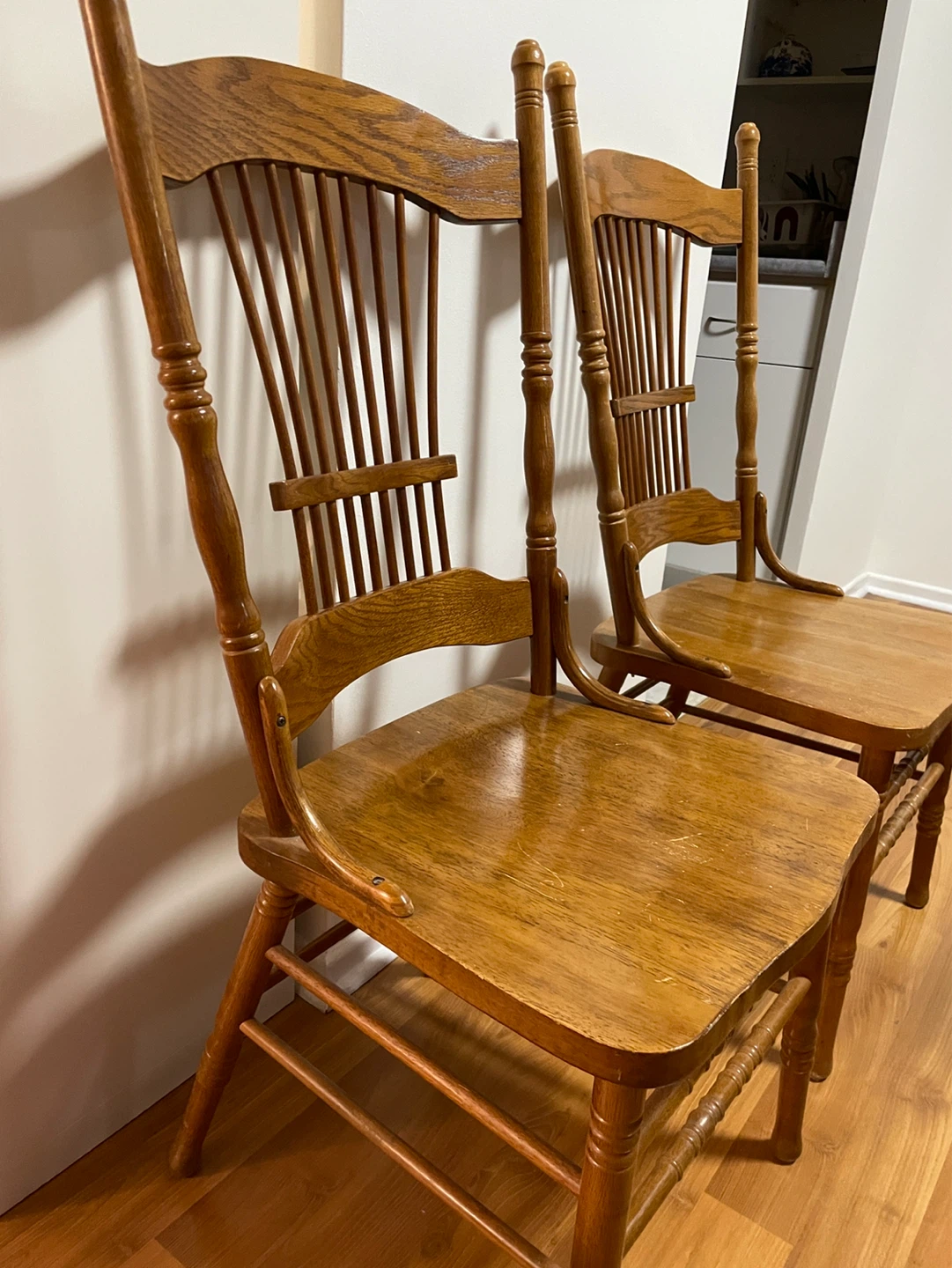 Solid Wood Spindle Back Dining Chairs - photo 2