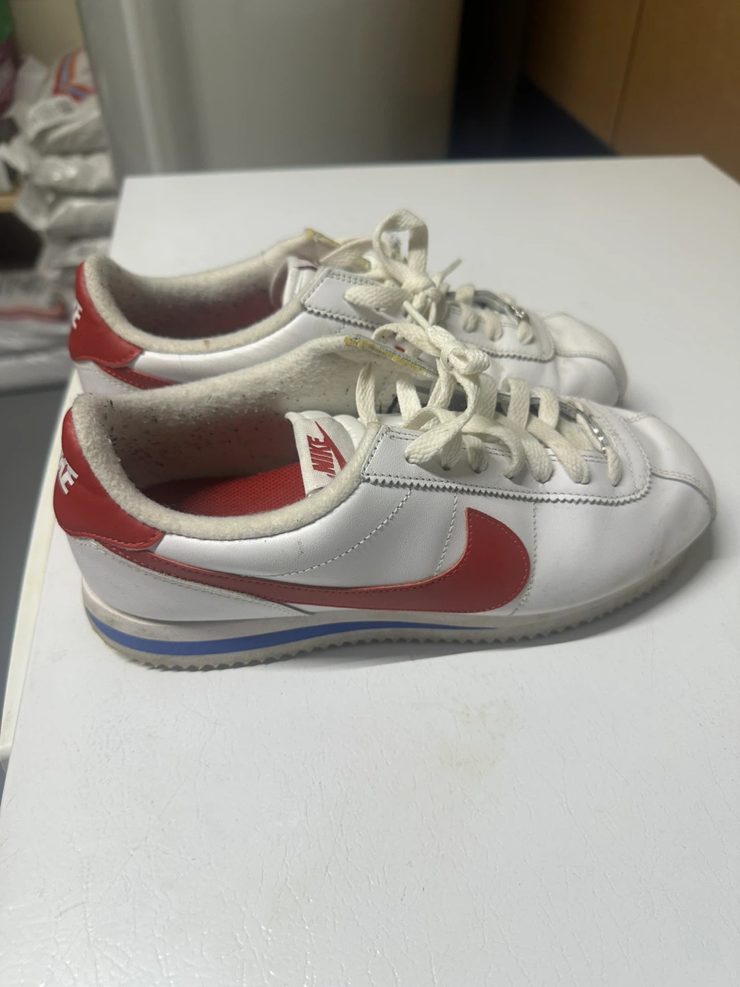 Nike Cortez Sneakers White Red