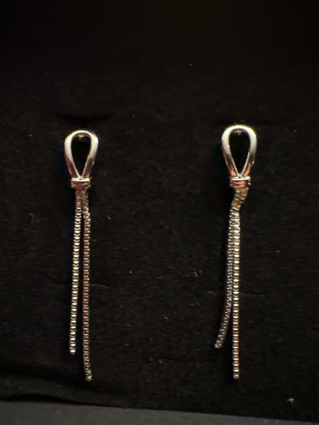 ⚽️ 925 Sterling Silver Dangle Earrings with Chain