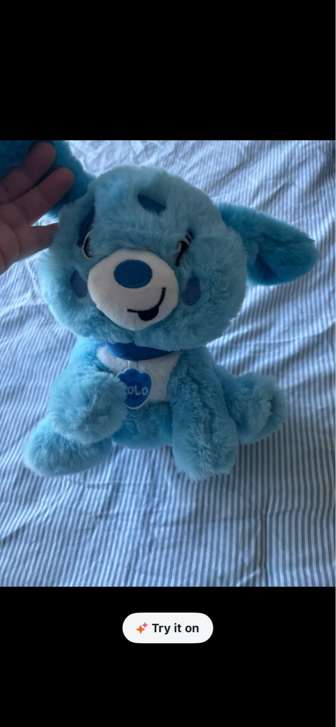 Blue Plush Puppy Stuffed Animal⚽️
