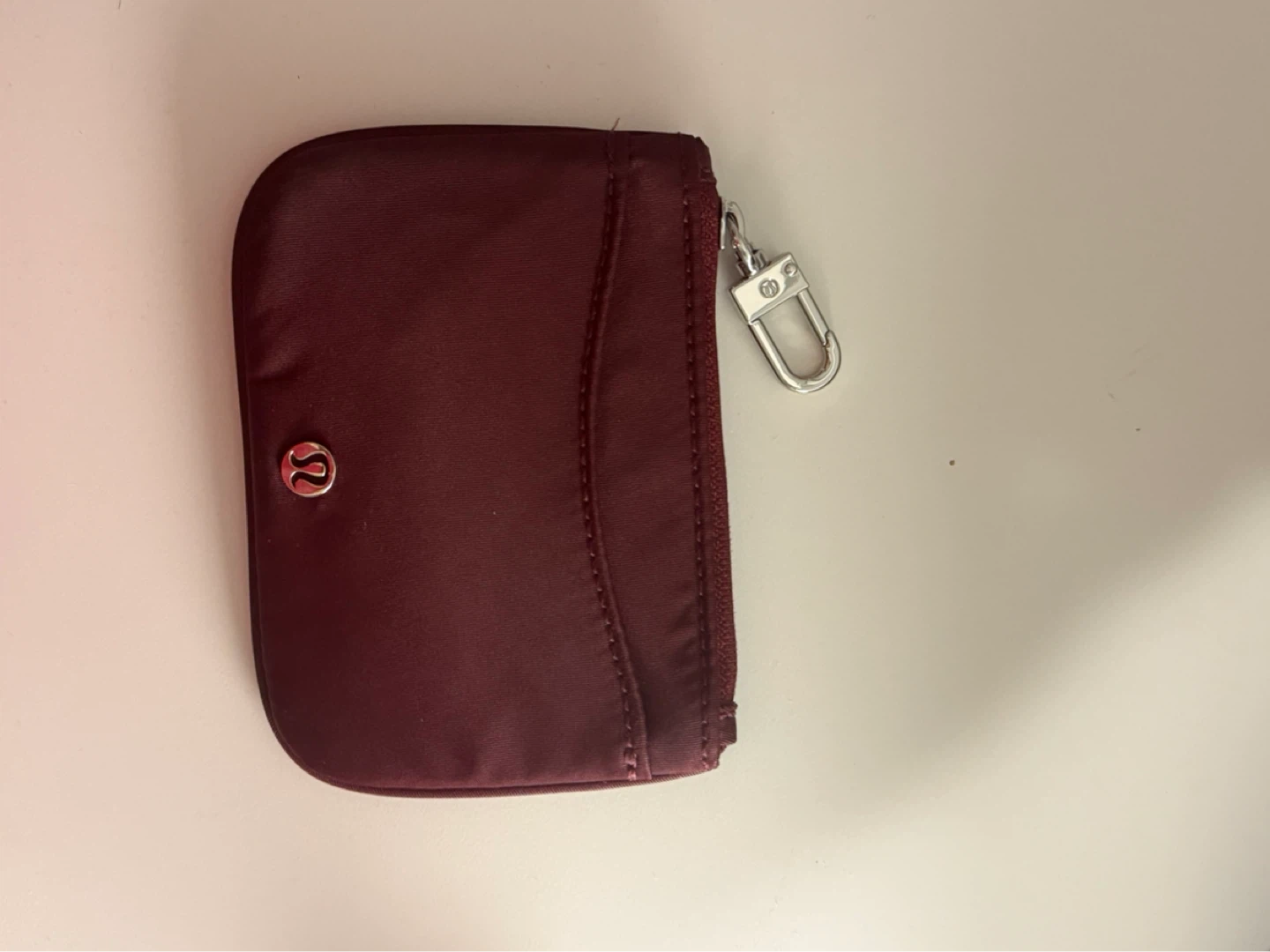 Lululemon Small Zippered Pouch Burgundy
