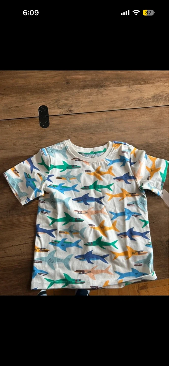 Boys Shark Print T-Shirt⚽️