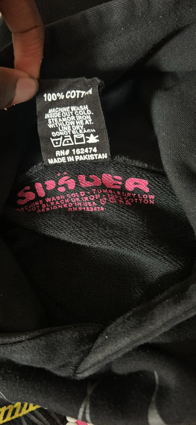 Sp5ders Pink Hoodie - photo 3