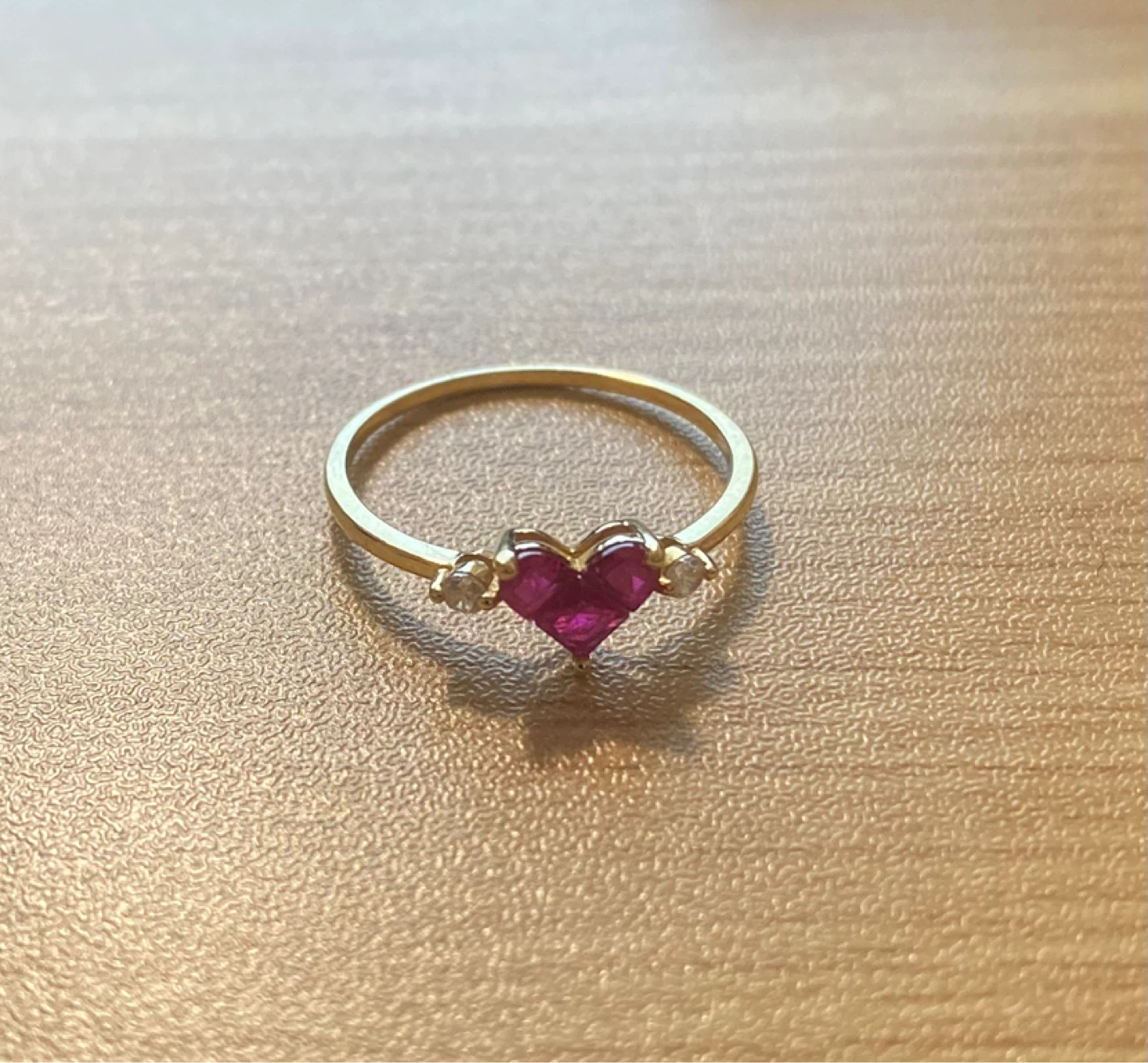 14K Gold ring with Ruby heart - photo 2
