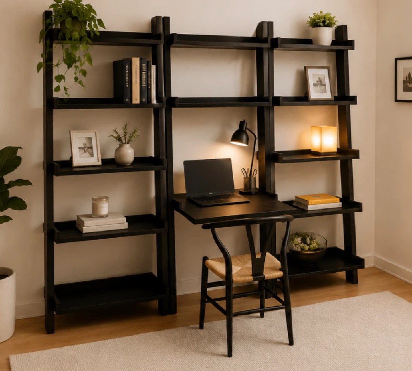 IKEA MAYA Desk with Floating Shelves Workstation - photo 4