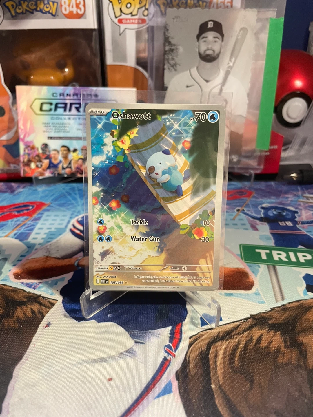 Oshawott IR Pokémon Card 105/196