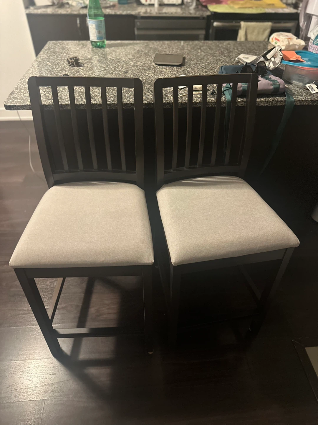 IKEA Bar Stools – Set of 2 – Cushioned Seats - photo 2