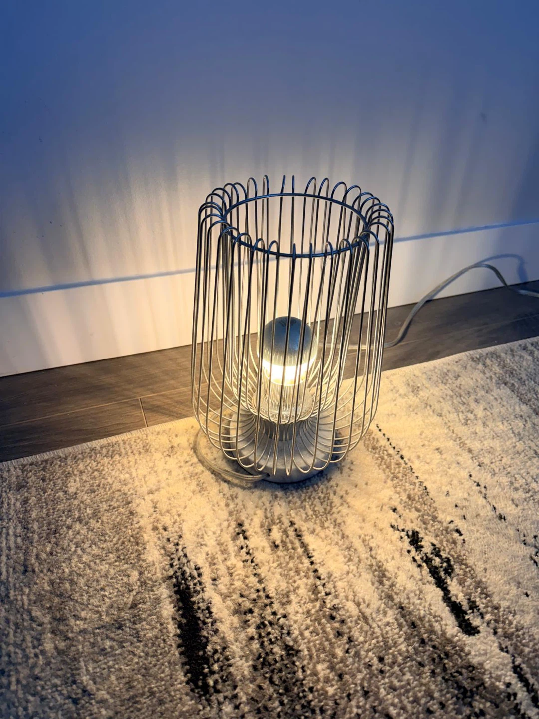 Metal Cage Table Lamp x 2