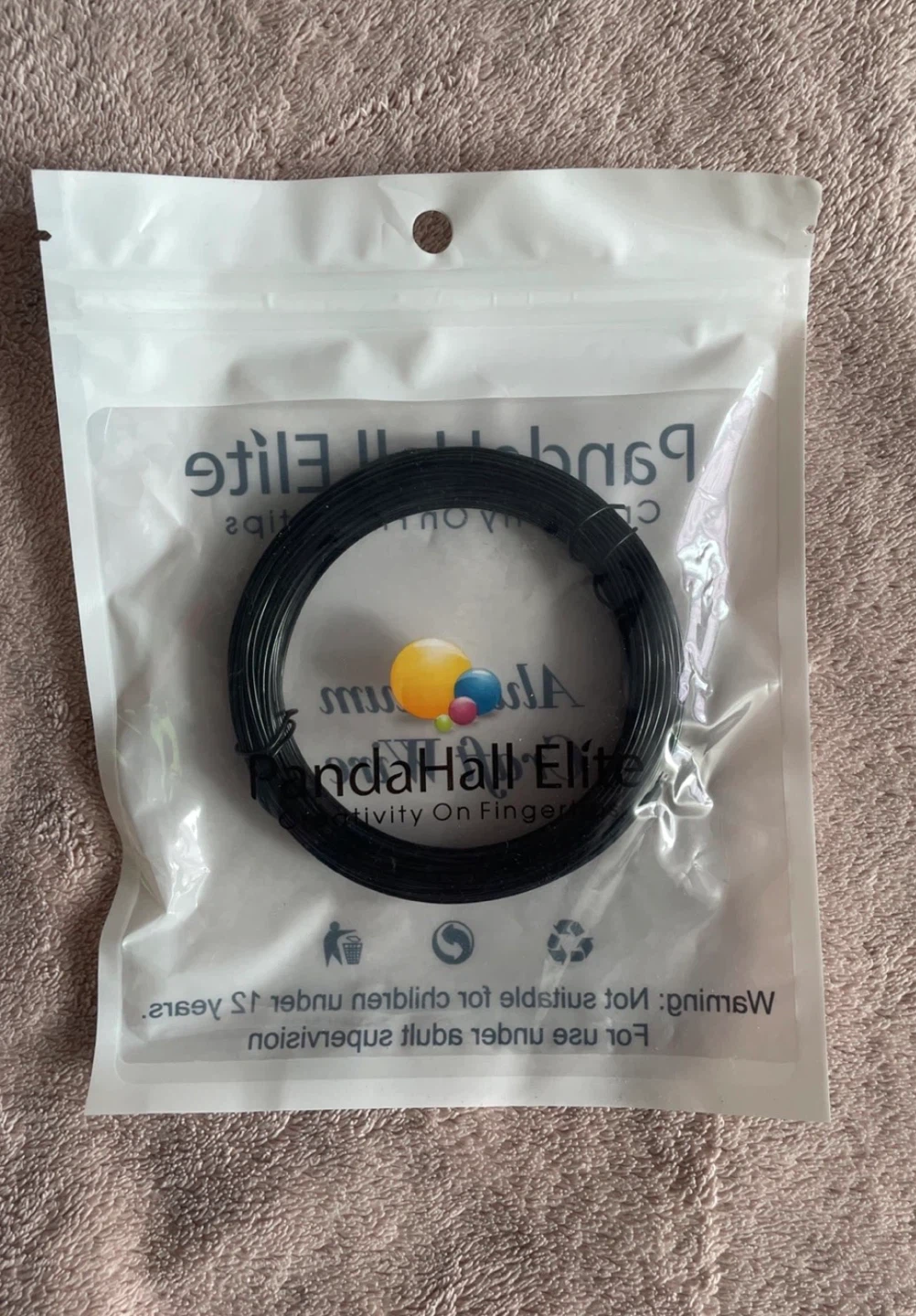 PandaHall Elite Black Craft Wire ⚽