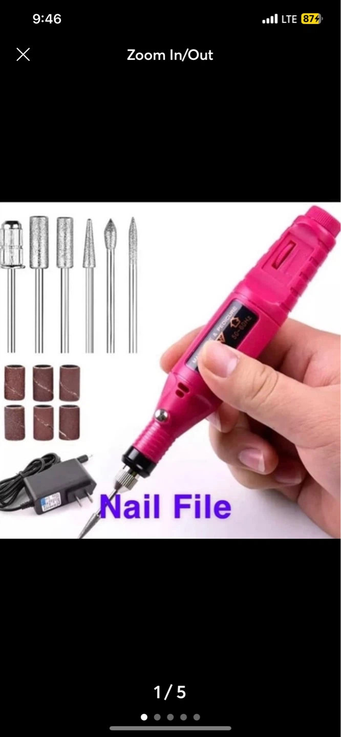 ⚽ Mini Polish Nail Machine Rotary Detail Carver Kit
