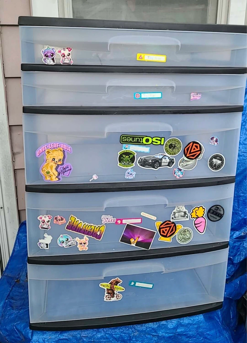 Plastic 5-drawer  Storage Unit