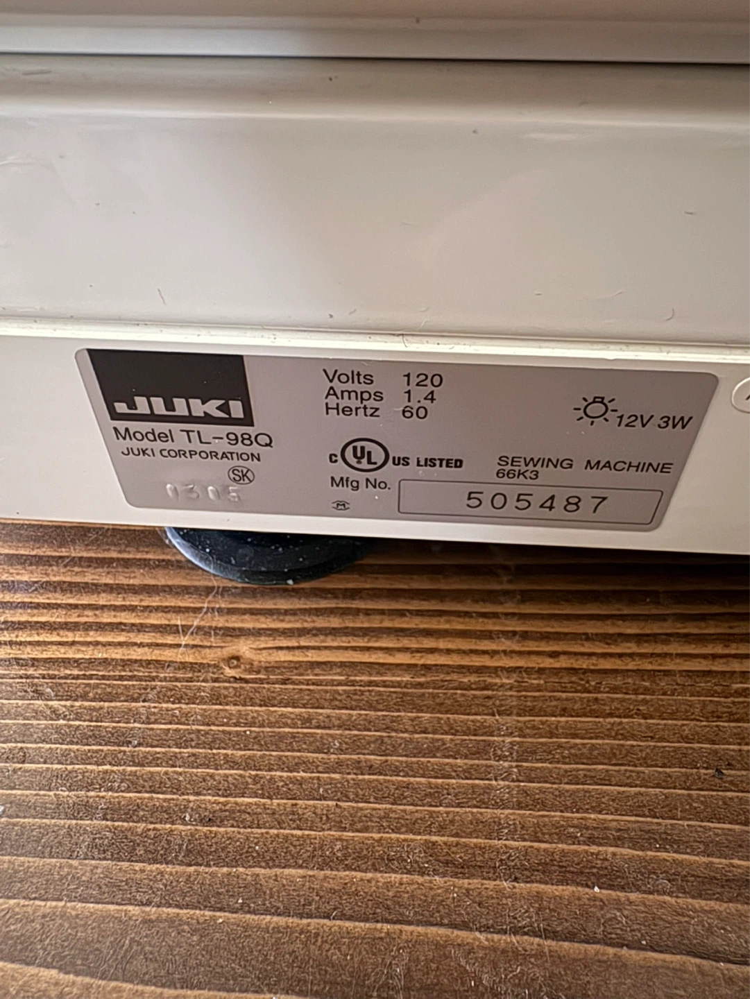 Professional JUKI TL-98Q Sewing Machine - photo 3
