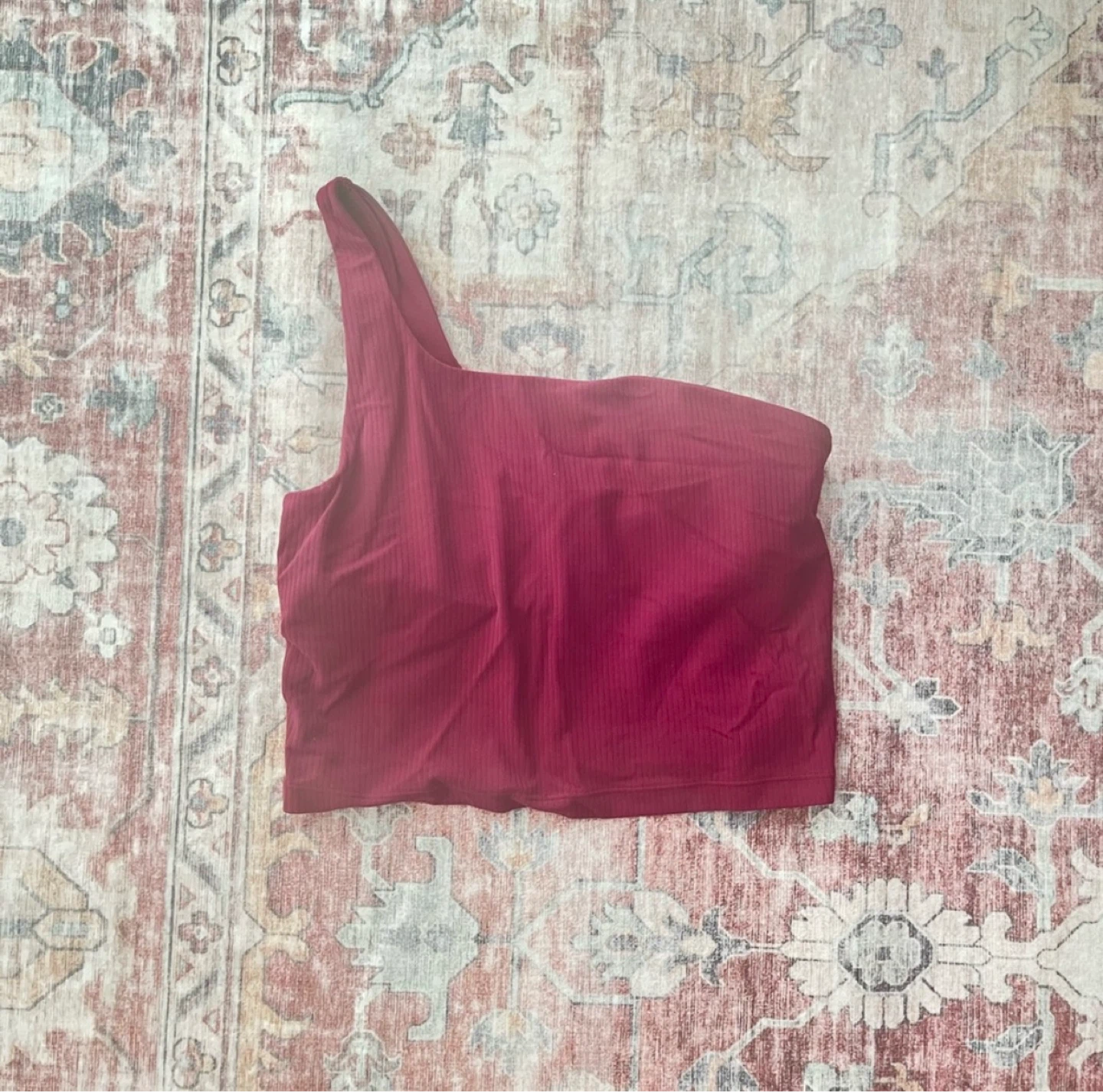 Lululemon Align Asymmetrical Ribbed Bra - Deep Luxe