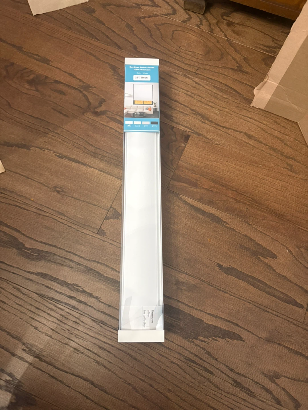 Cordless Roller Shade - 23"x72" - White - 100% Blackout