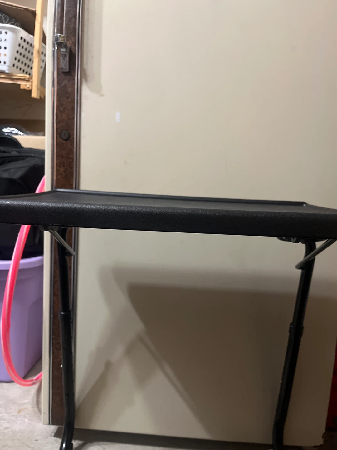 Black Portable TV Tray Table - photo 2